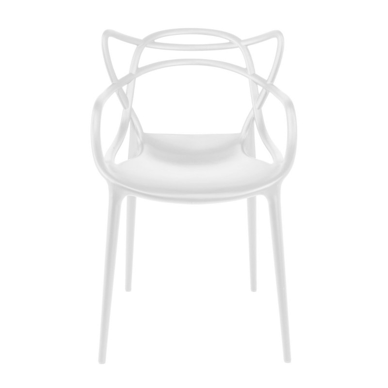 Πολυθρόνα Lorenza Λευκό 55 x 54 x 83, 300-170