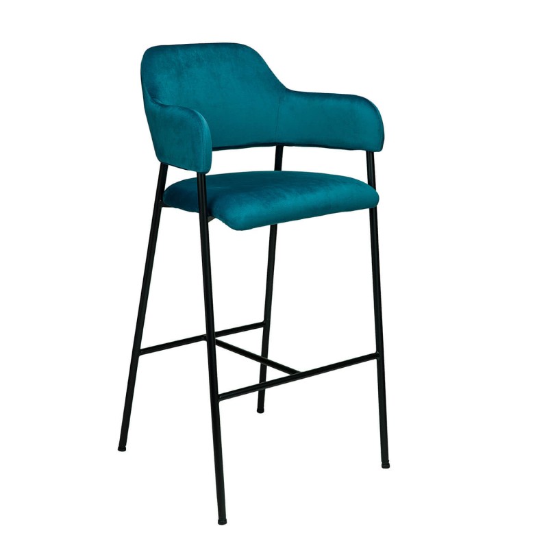 Σκαμπό Lila-Bar Πετρόλ 52 x 50 x 106, 300-243