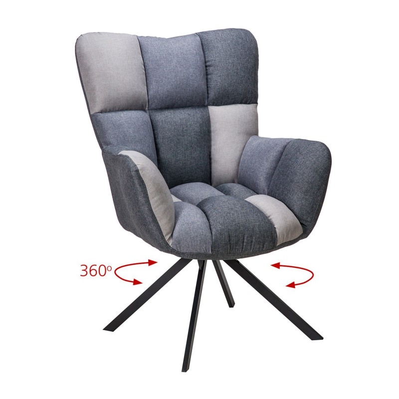 Πολυθρόνα Hilda Patchwork 62 x 72 x 88, 300-260