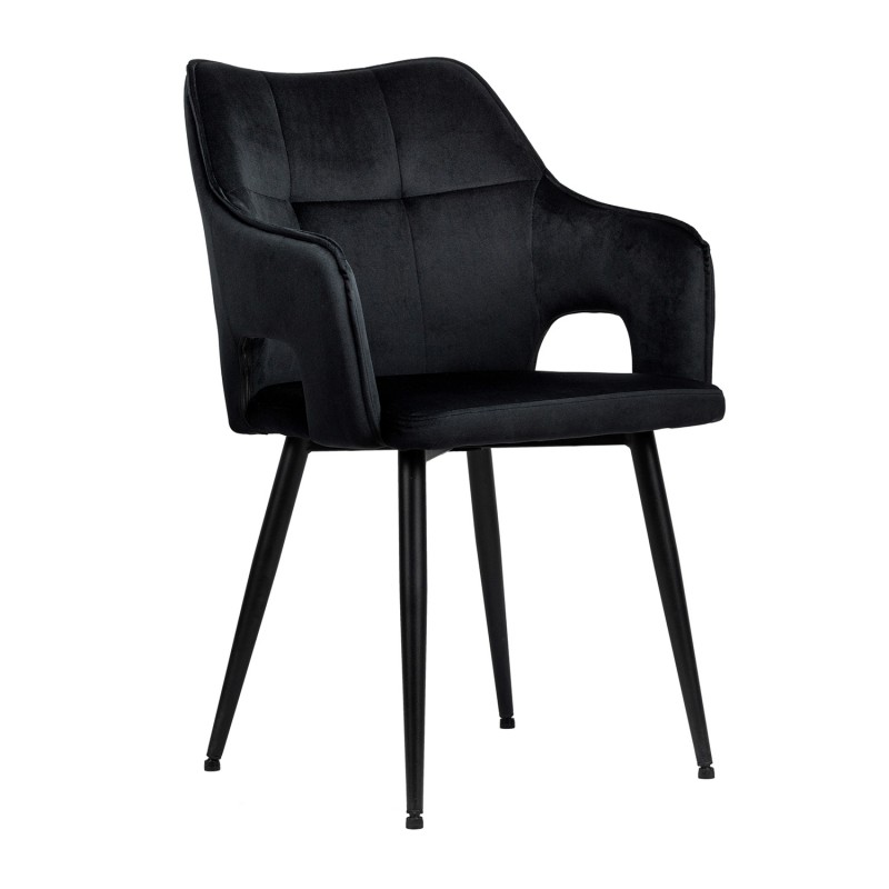 Πολυθρόνα Valeria Μαύρο 55 x 60 x 86.5, 300-322