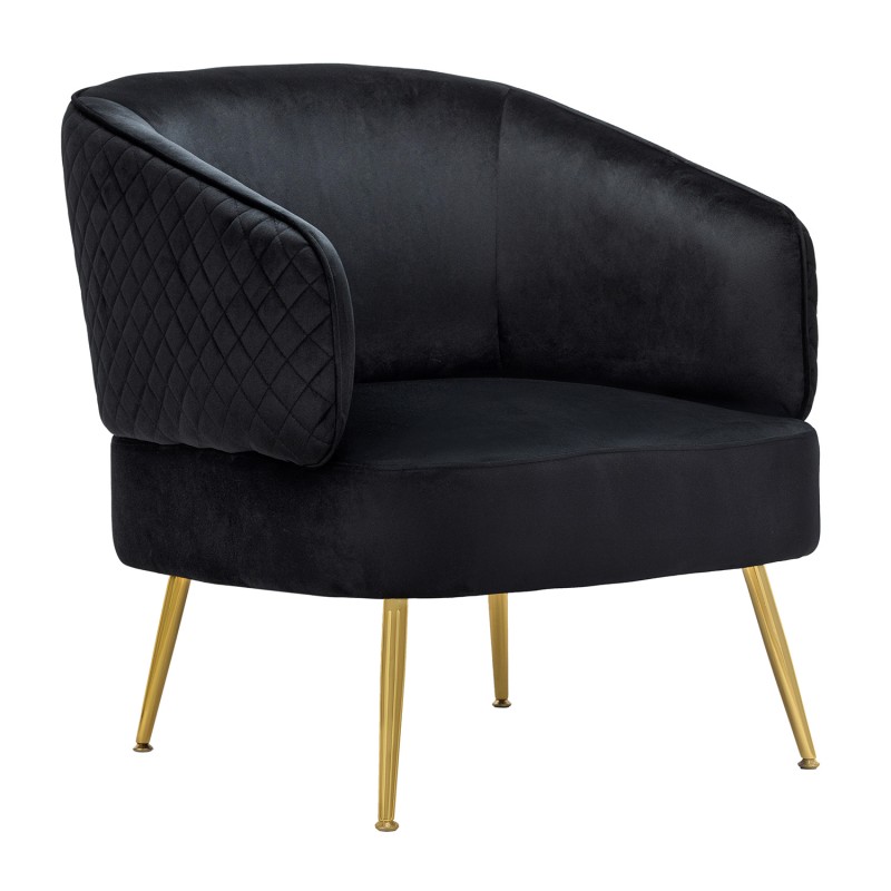 Πολυθρόνα Claire Μαύρο 67 x 75 x 55, 300-327