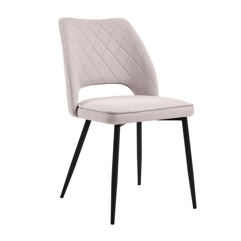 Καρέκλα Kristy ανοιχτό μπεζ 45 x 57 x 83, 300-378