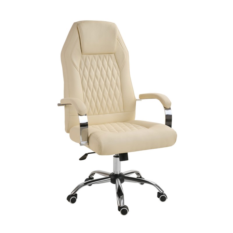 Kαρέκλα γραφείου Elda μπεζ 64 x 68 x 119-129, 500-087