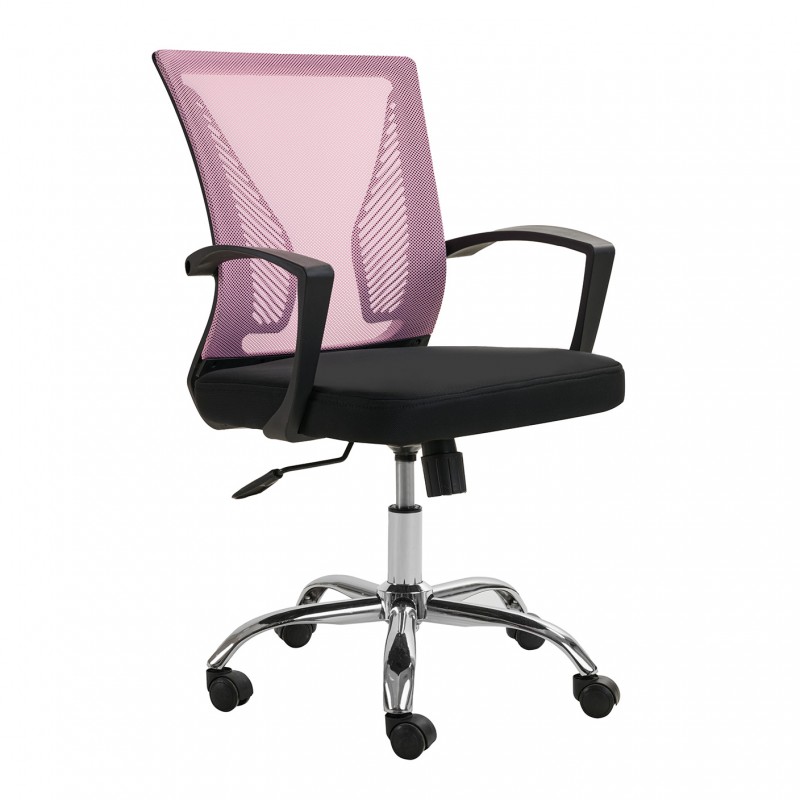 Kαρέκλα γραφείου Grace ροζ 57 x 58 x 93-102, 500-088