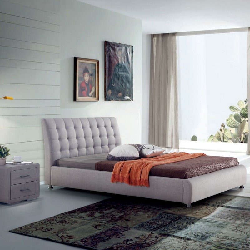 Κρεβάτι Dolores Aνοιχτό Γκρί 172 x 229 x 105, 600-002