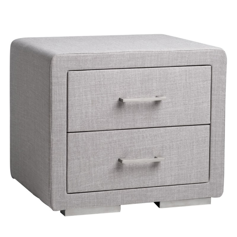 Κομοδίνο Vivo Ύφασμα Ανοιχτό Γκρι 49 x 39 x 42, 600-026