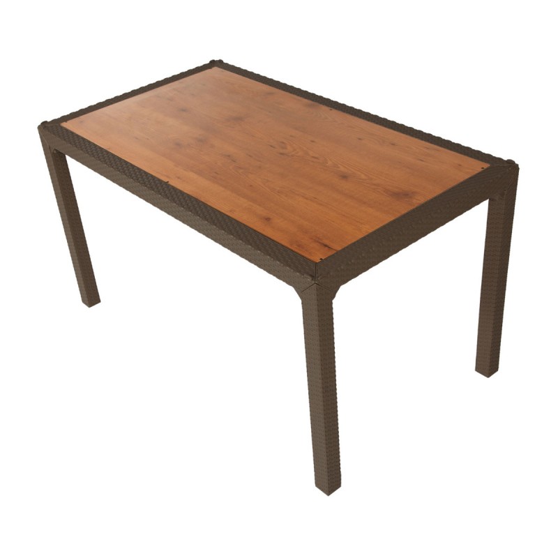 Τραπέζι Nevada Καφέ 140 x 80 x 76, 900-185