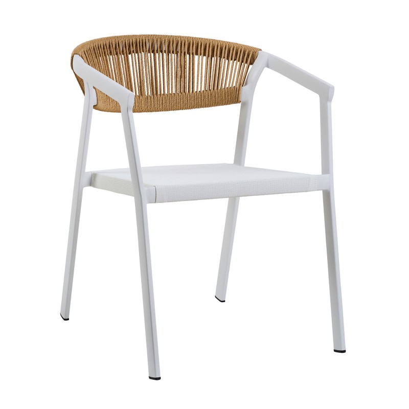 Πολυθρόνα CACTUS-TX φυσικό με λευκό σκελετό 57 x 64.5 x 76, 900-317