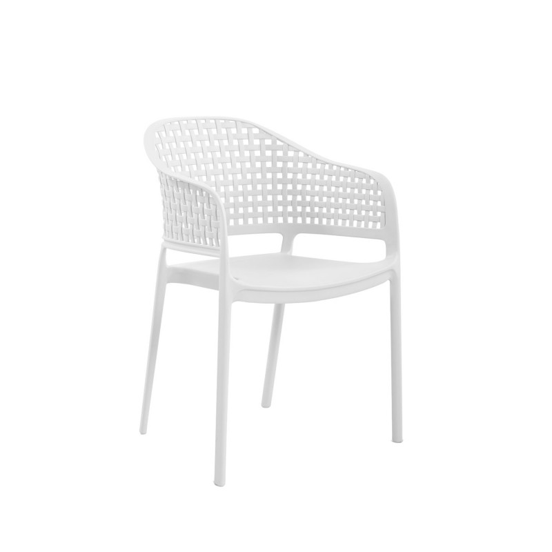 Πολυθρόνα CUBA λευκό 56 x 54 x 81, 900-338