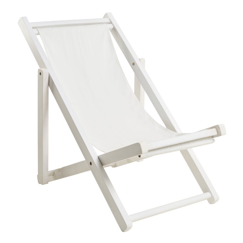 Πολυθρόνα LUNA λευκό με λευκό πανί 62 x 87-94 x 78,5-88, 901-037