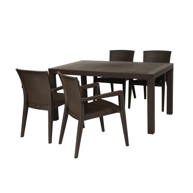 Τραπέζι Arizona 150 Καφέ 150 x 90 x 75, 900-163