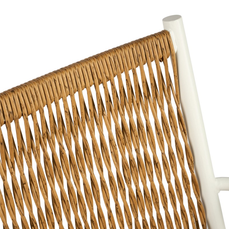 Πολυθρόνα Zucca Φυσικό με λευκό σκελετό 58 x 63 x 90, 900-260