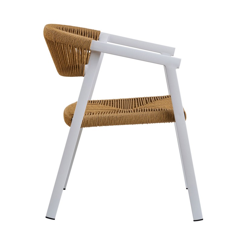 Πολυθρόνα CACTUS φυσικό με λευκό σκελετό 57 x 64.5 x 76, 900-321