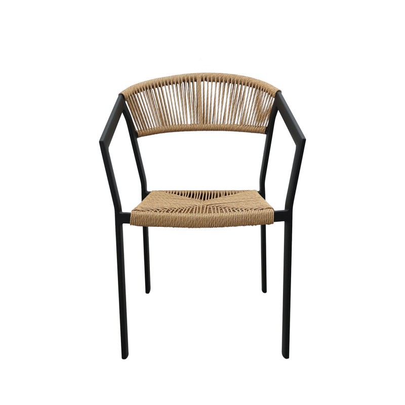 Πολυθρόνα Beluga-R Φυσικό με Μαύρο Σκελετό 56 x 60 x 80, 900-333