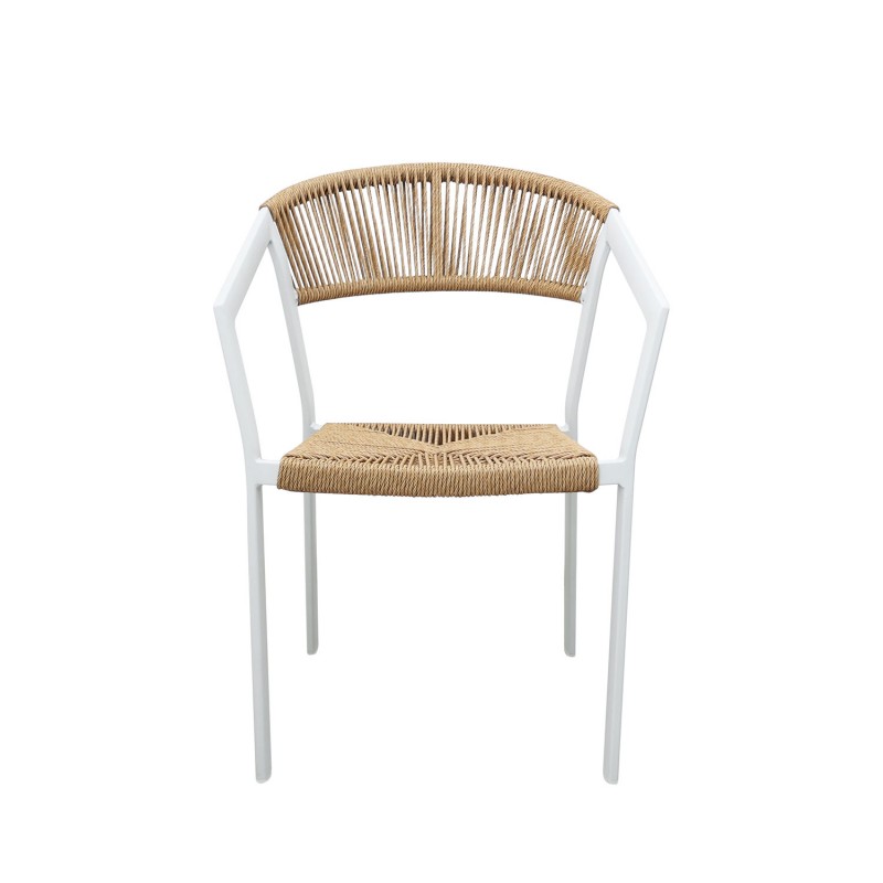 Πολυθρόνα Beluga-R Φυσικό με Λευκό Σκελετό 56 x 60 x 80, 900-334