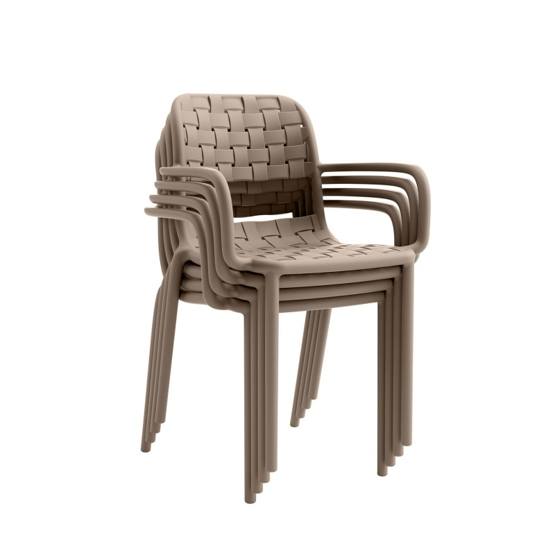 Πολυθρόνα Tonic μόκα 55 x 57 x 82, 900-346