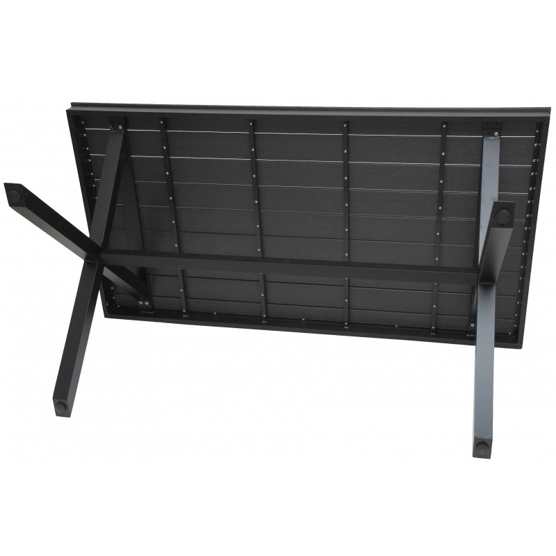 TPAΠEZI AΛOYM.ME POLYW.XIAΣTI 160X85X74 ΑΝΘΡΑΚΙ