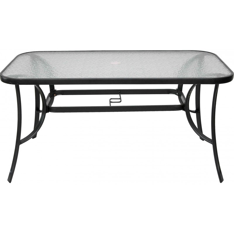 ΤΡΑΠΕΖΙ ΑΝΘΡΑΚΙ ΜΕΤΑΛΛΙΚΟ ΠΑΡΑΛΛΗΛΟΓΡΑΜΜΟ L140ΧW75ΧH72cm