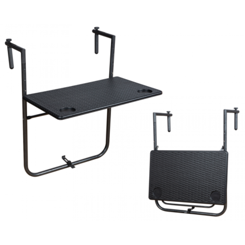 ΤΡΑΠΕΖΙ ΜΠΑΛΚΟΝΙΟΥ ΜΕ ΣΧΕΔΙΟ RATTAN- ΔΙΑΣΤΑΣΕΙΣ: 60x60cm