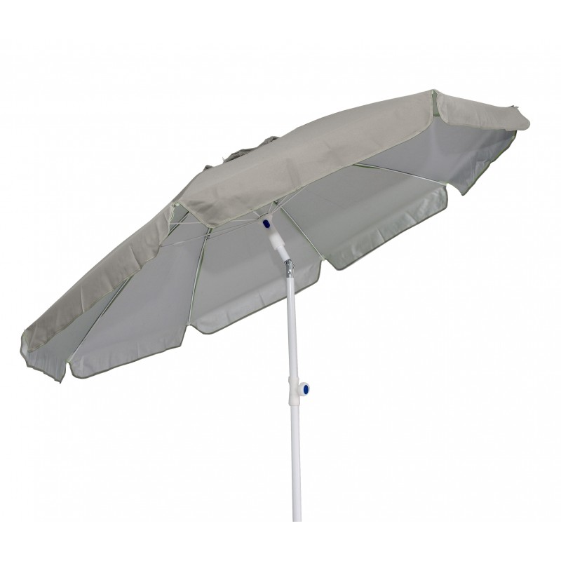 ΟΜΠΡΕΛΑ ΒΕΡΑΝΤΑΣ ΚΗΠΟΥ-ΘΑΛΑΣΣΗΣ ΓΚΡΙ ΜΕ ΑΣΗΜΙ ΕΣΩΤΕΡΙΚΗ ΕΠΙΣΤΡΩΣΗ 2m ΜΕΤΑΛΛΙΚΗ