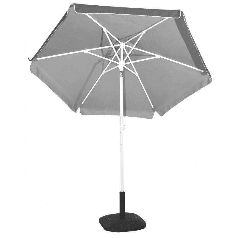 ΟΜΠΡΕΛΑ ΒΕΡΑΝΤΑΣ-ΚΗΠΟΥ-ΘΑΛΑΣΣΗΣ ΓΚΡΙ  ME ΕΣΩΤ.ΑΣΗΜΙ ΕΠΙΣΤΡΩΣΗ ΜΕΤΑΛΛΙΚΗ ΒΑΡΕΩΣ ΤΥΠΟΥ 2m