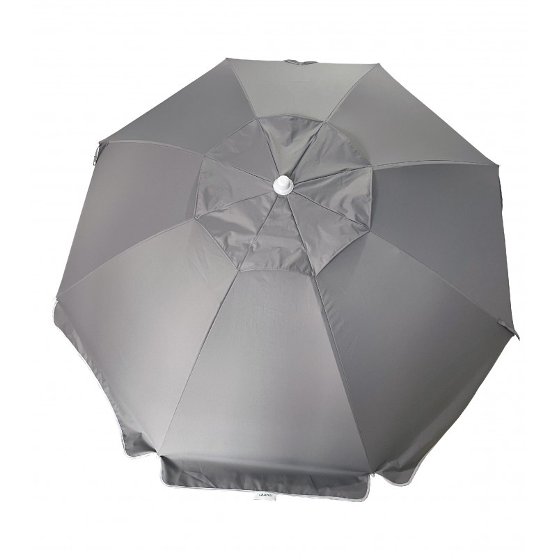 ΟΜΠΡΕΛΑ ΒΕΡΑΝΤΑΣ-ΚΗΠΟΥ-ΘΑΛΑΣΣΗΣ ΓΚΡΙ ΜΕΤΑΛΛΙΚΗ ΕΝΙΣΧΥΜΕΝΗ ΜΕ ΑΣΗΜΙ ΕΠΙΣΤΡΩΣΗ