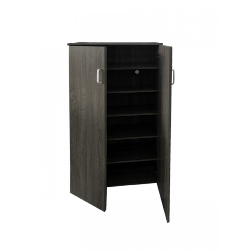 ΠΑΠΟΥΤΣΟΘΗΚΗ  ΜΕ ΔΙΠΛΗ ΠΟΡΤΑ - 6 ΘΕΣΕΙΣ ΑΠΟΘΗΚΕΥΣΗΣ - ΑΕΡΙΖΟΜΕΝΗ ΠΛΑΤΗ 60x32x122 εκ  ΓΚΡΙ ΟΞΙΑ ΠΑΠΟΥΤΣΟΘΗΚΗ  ΜΕ ΔΙΠΛΗ ΠΟΡΤΑ - 6 ΘΕΣΕΙΣ ΑΠΟΘΗΚΕΥΣΗΣ - ΑΕΡΙΖΟΜΕΝΗ ΠΛΑΤΗ 60x32x122 εκ  ΓΚΡΙ ΟΞΙΑ