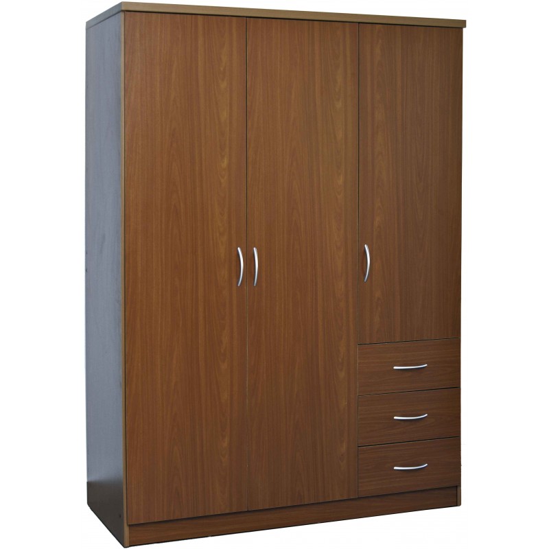 ΝΤΟΥΛΑΠΑ ΜΕ ΤΡΕΙΣ ΠΟΡΤΕΣ -ΜΕΛΑΜΙΝΗ W119xD50xH170 εκ. ΚΕΡΑΣΙΑ