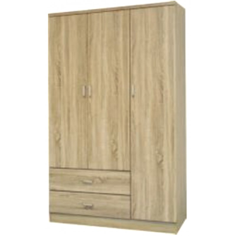 ΝΤΟΥΛΑΠΑ ΜΕ ΤΡΕΙΣ ΠΟΡΤΕΣ & ΔΥΟ ΣΥΡΤΑΡΙΑ 120x52x190 εκ ΣΦΕΝΔΑΜΟΣ
