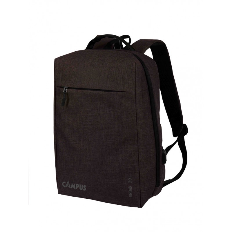 CAMPUS ΣΑΚΙΔΙΟ ΠΛΑΤΗΣ URBAN 20 Lt. ΜΑΥΡΟ ΜΕ ΘΥΡΑ USB