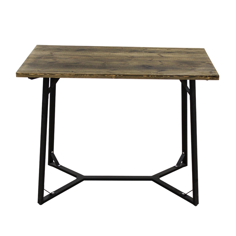 BISTRO ΤΡΑΠΕΖΙ BAR 120X65X98εκ. ΜΑΥΡΟ ΜΕΤΑΛΛΟ-ΞΥΛΟ