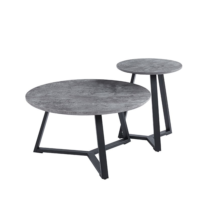 ALEX SET 2τμχ. CEMENT Φ45Χ55εκ. & Φ80Χ41εκ. ΤΡΑΠΕΖΙ ΣΑΛΟΝΙΟΥ