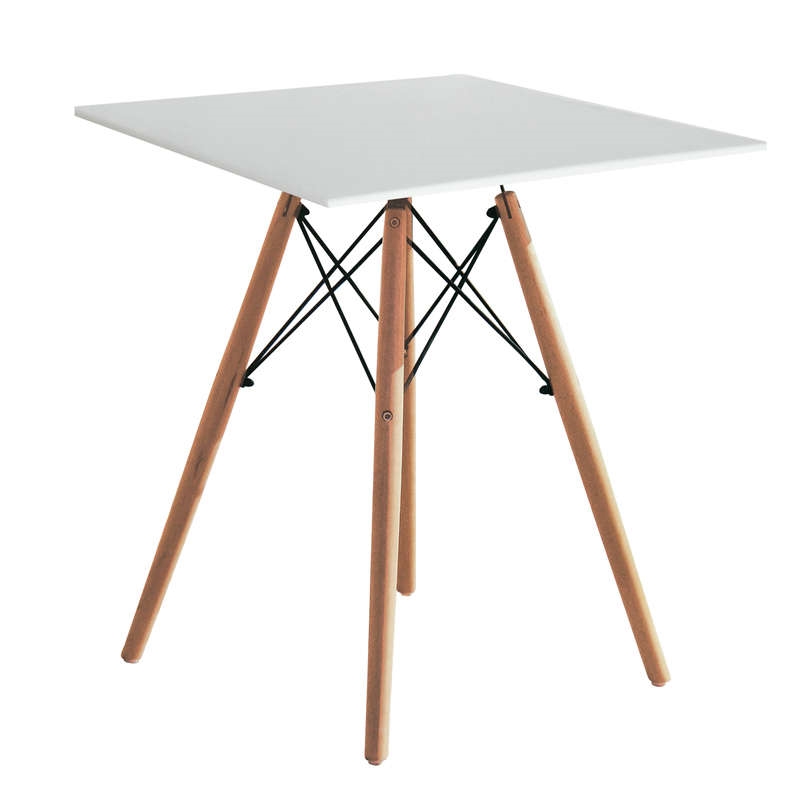 RANDY OFF WHITE 70X70X75εκ. ΤΡΑΠΕΖΙ ΞYΛO/MDF