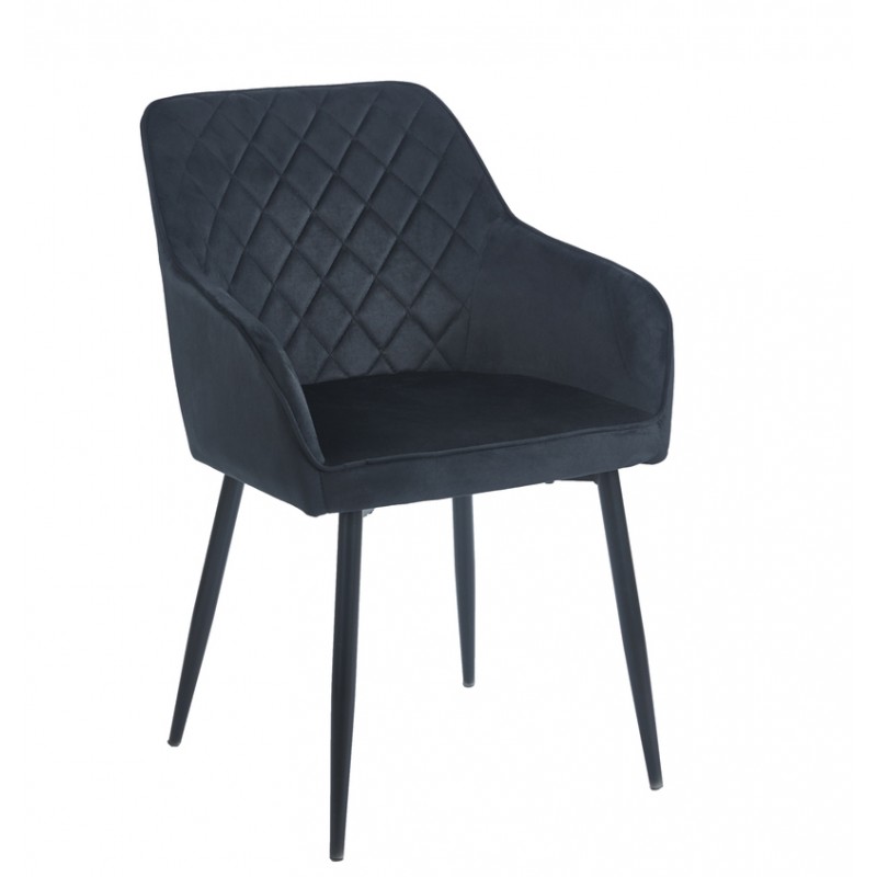 SIENA BLACK VELVET ΥΦΑΣΜΑ ΠΟΛΥΘΡΟΝΑ ΜΕΤΑΛΛΙΚΗ