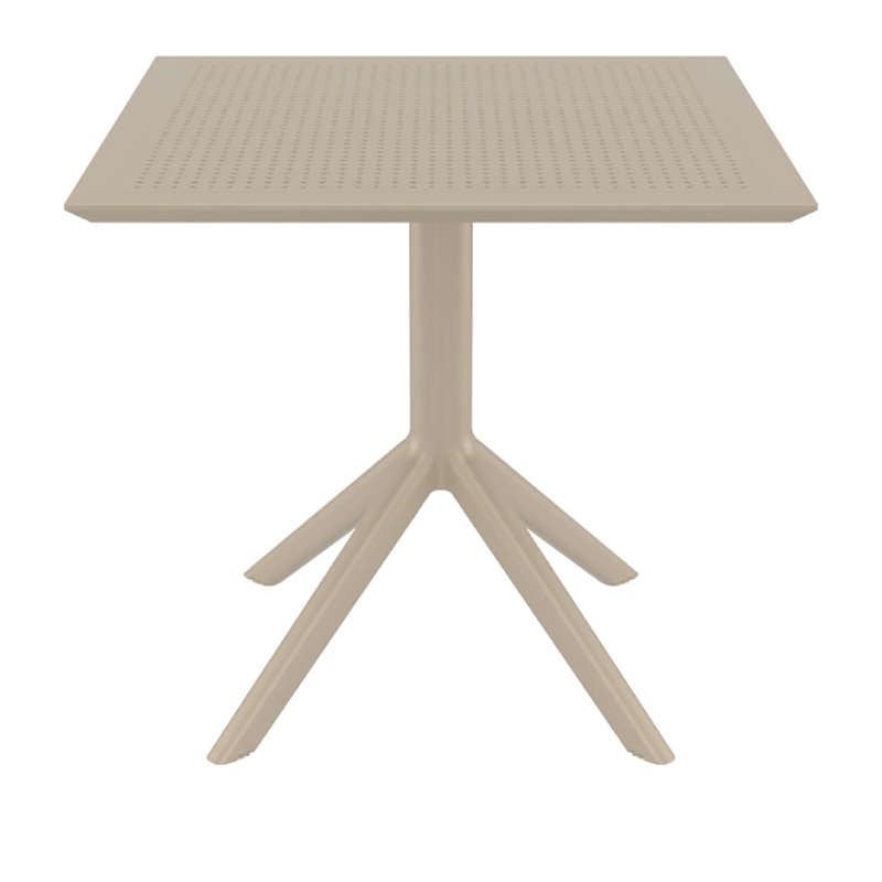 SKY DOVE GREY 80X80X74εκ. ΤΡΑΠΕΖΙ ΠΟΛ/ΝΙΟΥ