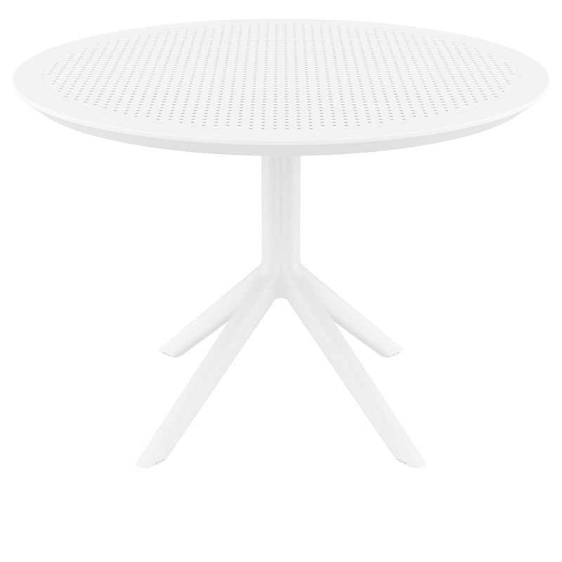 SKY WHITE Φ105X74εκ. ΤΡΑΠΕΖΙ ΠΟΛ/ΝΙΟΥ