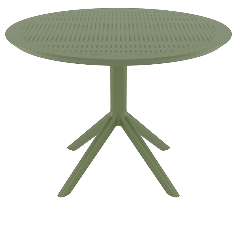 SKY OLIVE GREEN Φ105X74εκ. ΤΡΑΠΕΖΙ ΠΟΛ/ΝΙΟΥ