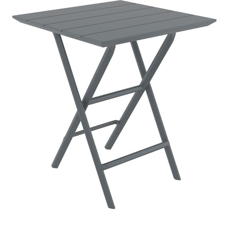 HELEN DARK GREY 60Χ60X74εκ. ΤΡΑΠΕΖΙ ΠΤΥΣ/ΝΟ ΠΟΛ/ΝΙΟΥ