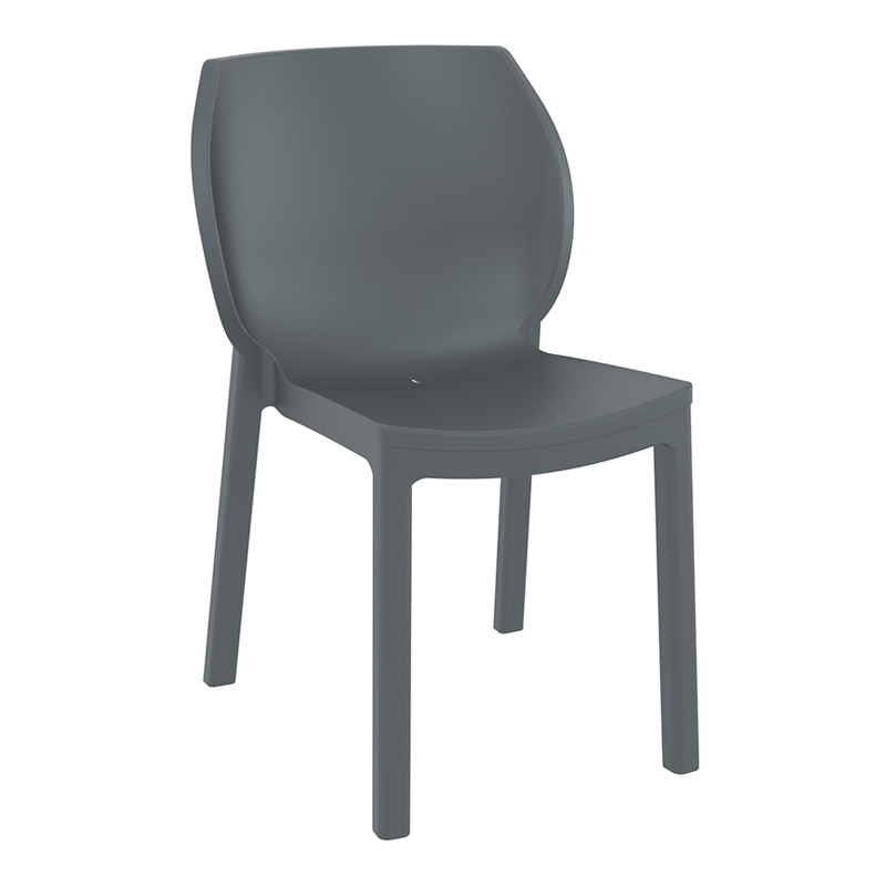 NORA DARK GREY ΚΑΡΕΚΛΑ ΠΟΛ/ΝΙΟΥ 51X59X80εκ.