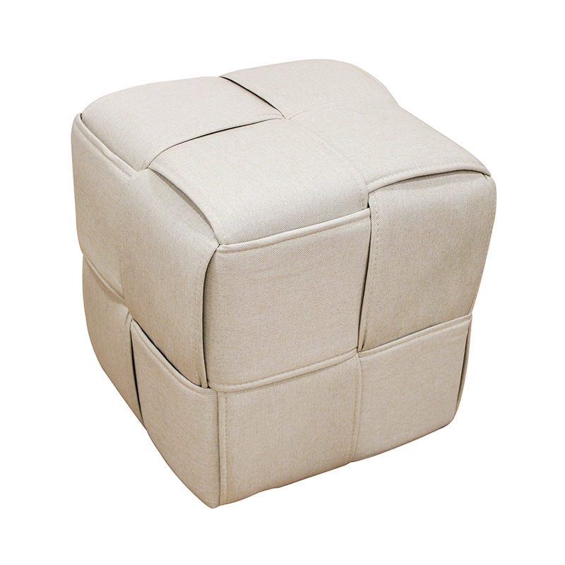 LINE ΣΚΑΜΠΟ CREAM ΥΦΑΣΜΑ 40X40X40εκ.