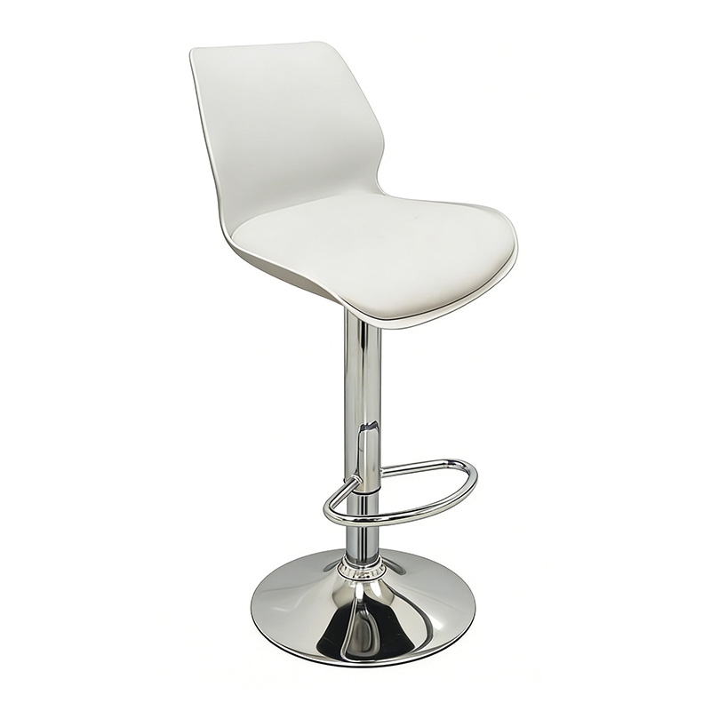 BAR49 WHITE PU/PVC(Σ2)ΣKAMΠO ΜΕ ΑΜΟΡΤΙΣΕΡ 39X45X102εκ.