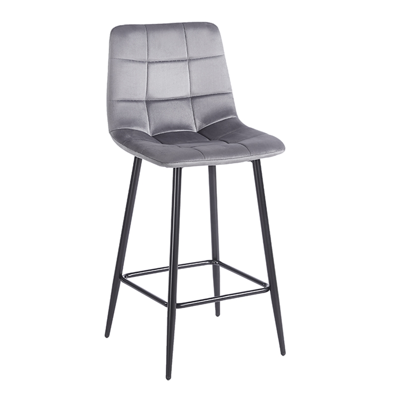 NORA GREY VELVET ΥΦΑΣΜΑ 65εκ. ΣΚΑΜΠΟ ΜΕΤΑΛΛΙΚΟ 45X41X65-99εκ.