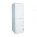 CLOSET Ντουλάπι Βοηθητικό Τετράφυλλο, Απόχρωση Άσπρο