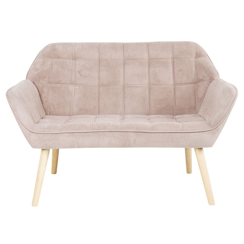 ALMA Καναπές 2θ - Σαλονιού - Καθιστικού, Φυσικό, Ύφασμα Velure Ανοιχτό Καφέ, K/D