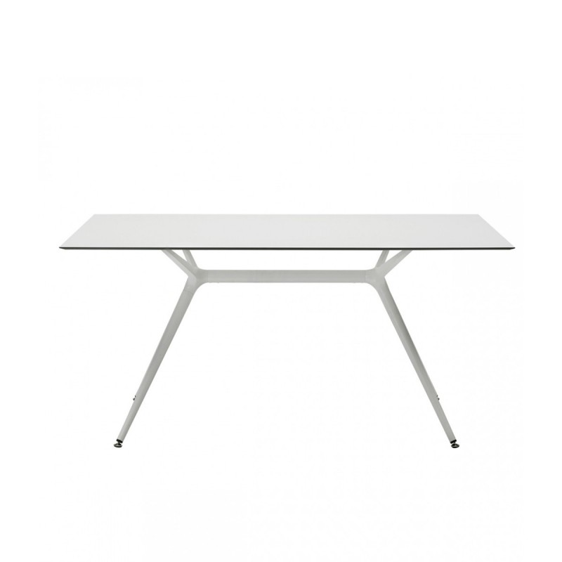 Scab Metropolis L -ART. 7014  180x90x75cm -Τραπέζι μεταλλικό με τζάμι 12 mm 