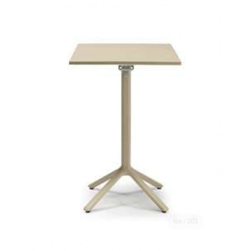 ECO FOLDING SMOOTH 70   Τραπέζι αναδιπλούμενο πολυπροπυλενίου με βάση αλουμινίου. 70*70*75     