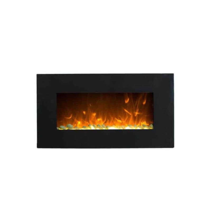 Ηλεκτρικό τζάκι τοίχου Glow Fire Neptun Black     Διαστάσεις84 × 14 × 45 cm
