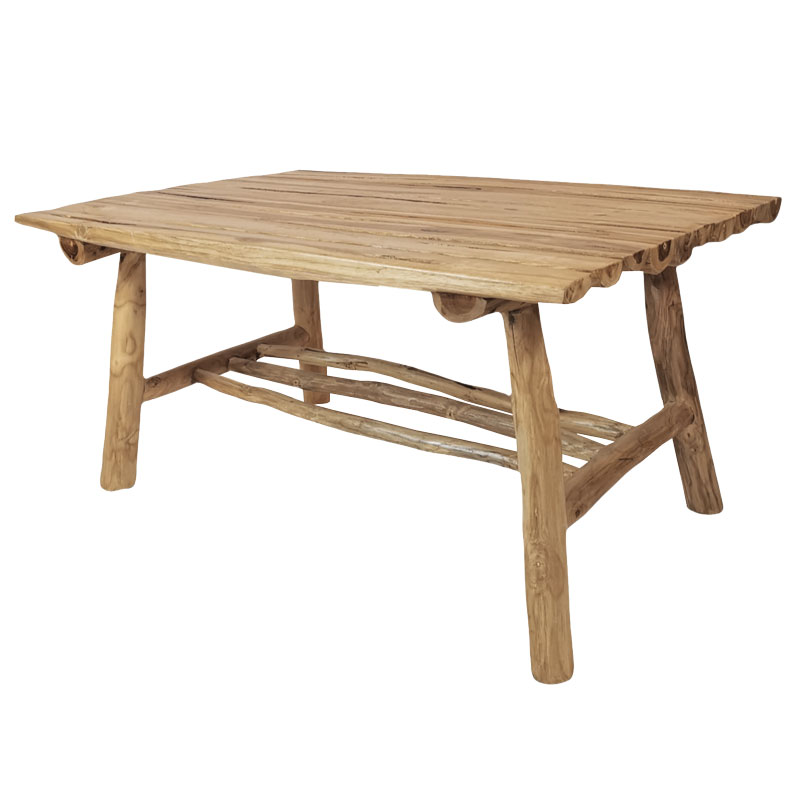 Τραπέζι σαλονιου βοηθητικό μασιφ ξυλο  teak.  90x60x50 - T 160