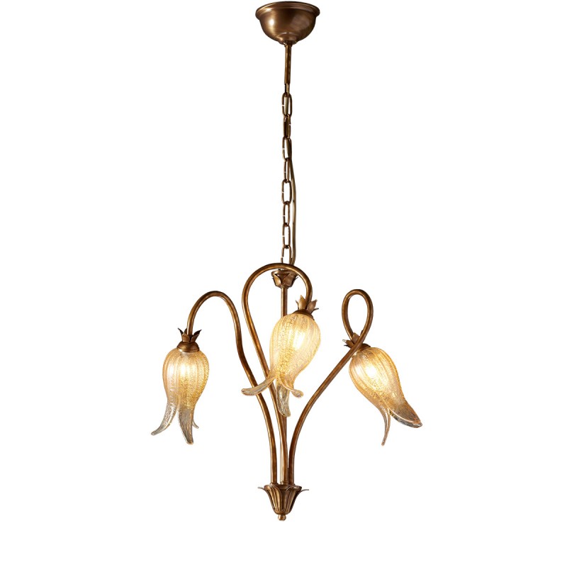 Κλασικό 3φωτο κρεμαστό φωτιστικό | ΖΗΡΕΙΑ 5016/3