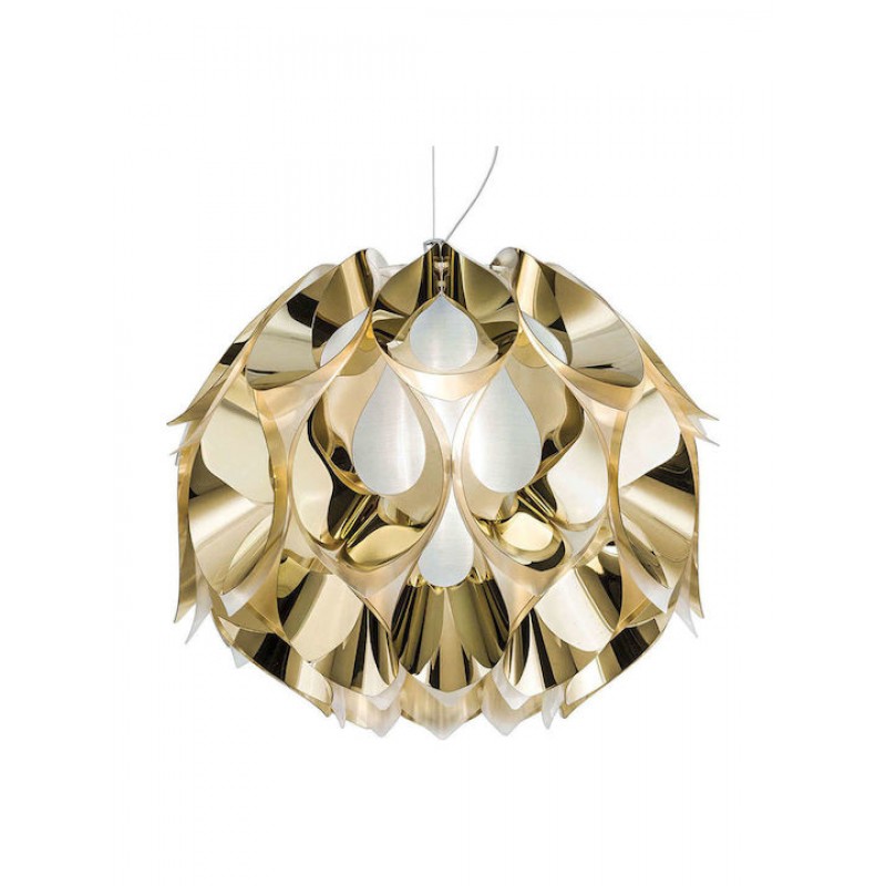 Κρεμαστό Φωτιστικό Οροφής 3xE27 Χειροποίητο Flora Slamp FLOSM00GLD01T00000EU Χρυσό